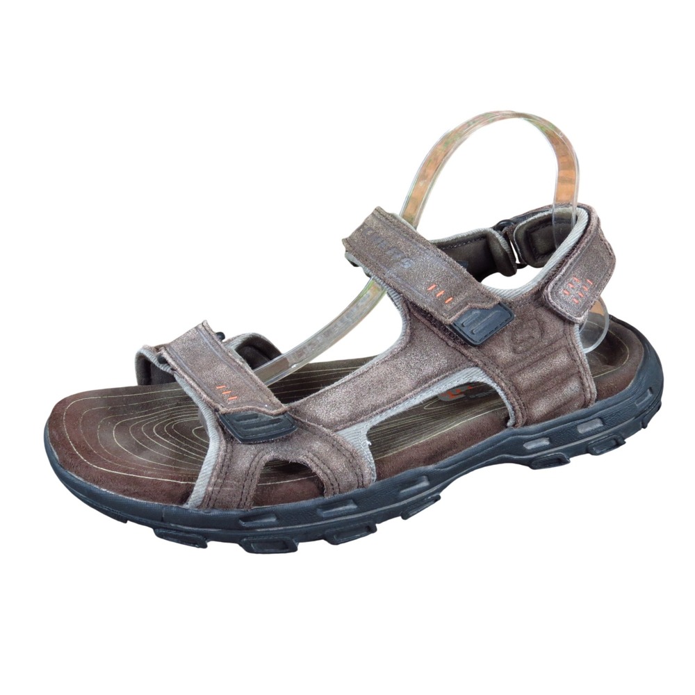Skechers Gander-Louden Mens Sport Sandal Size 10 Outdoor Trail Brown Leather